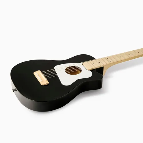 Vista 8 de Loog Pro VI Acoustic - Guitarra real acústica para niños principiantes de tamaño compacto, edades 9+, con aplicación de aprendizaje y lecciones