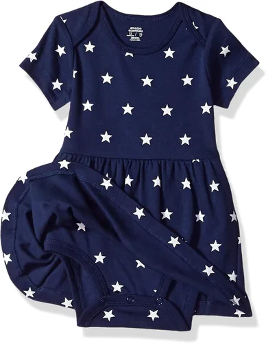 Vista 2 de Tienda Essentials Baby Girls' Short-Sleeve Dress, Pack of 3