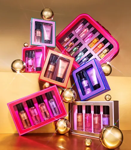 Vista 4 de Victoria's Secret Mist Collection - Juego de regalo de 4 piezas de mini niebla
