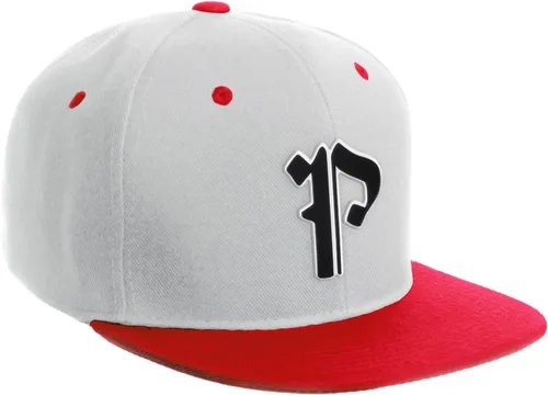Vista 1496 de Daxton Gorra clásica con visera de billete plano con letras del alfabeto inglés antiguo de la A a la Z