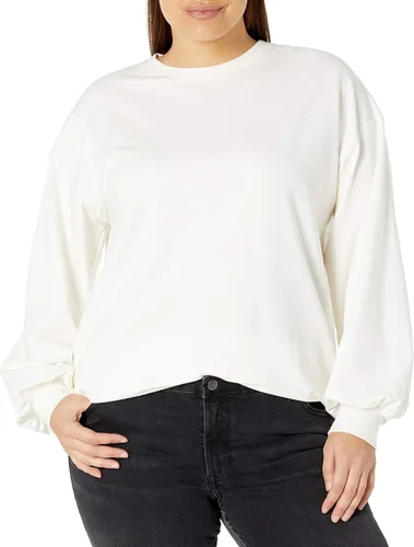 Vista 6 de The Drop Sudadera Kiko de gran tamaño con cuello redondo para mujer