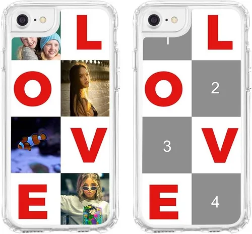 Vista 143 de Funda de teléfono personalizada para Apple iPhone 8 Plus iPhone 7 Plus, personalizada con foto, imagen, texto, imagen, diseño de imagen
