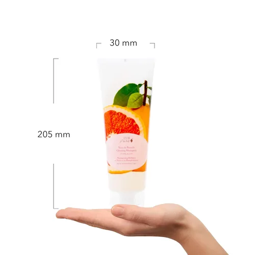 Vista 7 de 100% PURE Yuzu & Pomelo - Champú brillante y desintoxicación hidratante que ayuda a restaurar la vitalidad en el cabello seco y opaco, revitalizando