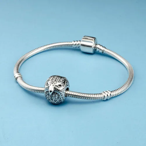 Vista 3 de Animal Pets Charm - Dije de plata de ley 925 con bonito conejo, búho nocturno, pájaro volador, unicornio mito, paloma pájaro de la paz, manta raya