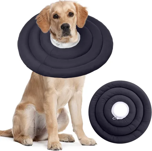 Vista 35 de IDOMIK - Collar de recuperación para perros, cono suave impermeable para perros después de la cirugía Comfy Protective Elizabethan Collar