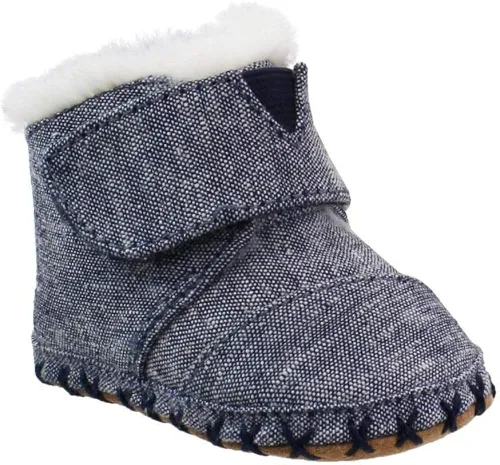 Vista 2 de TOMS Infant Boys Cuna Slip On Casual Boots - Blue