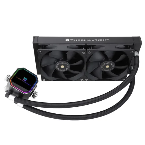 Vista 6 de Thermalright Frozen Prism 240 Enfriador de agua líquido negro para CPU con ventilador PWM de 4.724 in, especificación de fila fría negra de 240