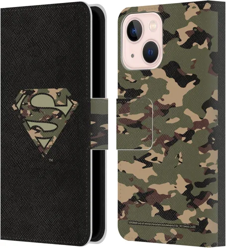 Vista 138 de Head Case Designs Funda de piel con licencia oficial de Superman DC Comics con logotipos negros y rojos compatible con Apple iPhone 11