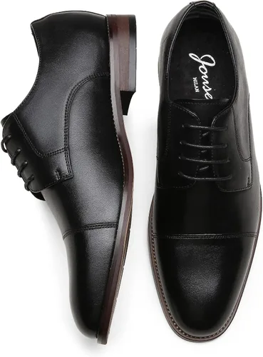 Vista 7 de Jousen Men's Dress Shoes Classic Mens Oxfords Formal Business Shoes Modern Derby Oxford