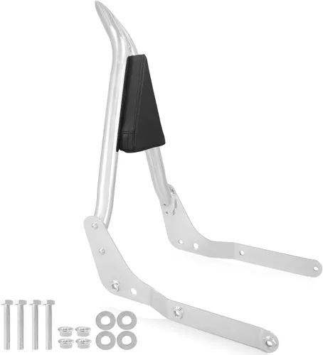 Vista 6 de Sissybar - Respaldo y portaequipajes para Honda Shadow Aero VT750C, color negro 2004-2025