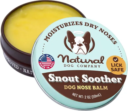 Vista 14 de Natural Dog Company Snout Soother Balm Tin 1 oz – Bálsamo para nariz de perro completamente natural para narices secas y agrietadas – Bálsamo