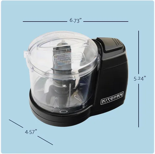 Vista 8 de Kitchen Selectives Mini Chopper de Select Brands - Mini picadora eléctrica de alimentos para electrodomésticos de cocina - Cuenta con piezas aptas
