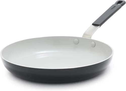 Vista 16 de GreenPan x Bobby Flay - Sartén antiadherente de 8", cerámica de diamante libre de PFAS, apta para inducción, mango de silicona que permanece frío
