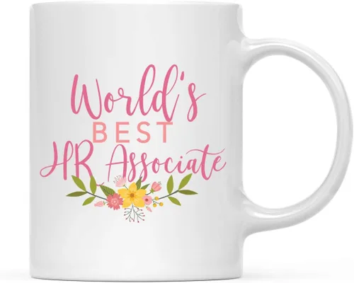 Vista 8 de Andaz Press Taza de café de 11 oz, regalo de broma de la mejor abbuela del mundo, diseño floral, paquete de 1