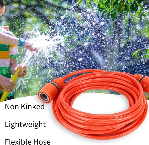 Vista 3 de Manguera de jardín de 6M, manguera flexible ligera sin torceduras, a prueba de heladas, manguera flexible a prueba de explosiones para jardín