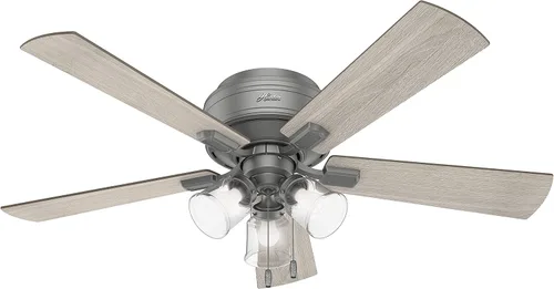 Vista 12 de Hunter Crestfield, ventilador de techo, para interiores, silencioso, 42 pulgadas, bronce noble