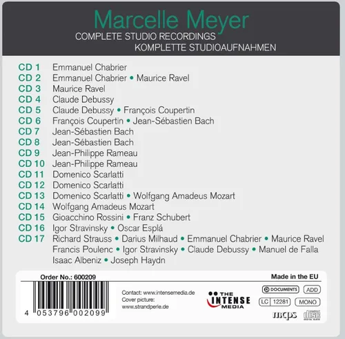 Vista 2 de Marcelle Meyer Complete Studio Recordings 1925 - 1957