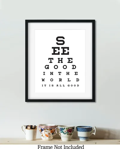 Vista 7 de See The Good In The World - Impresión artística de pared con cita motivacional, impresión de decoración de pared, póster o lienzo para oficina