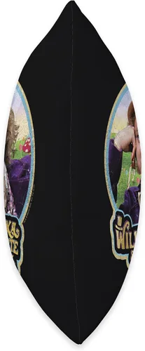 Vista 2 de Willy Wonka Chocolate Factory Scrumdiddlyumptious - Almohada (18.0 x 18.0 in), multicolor