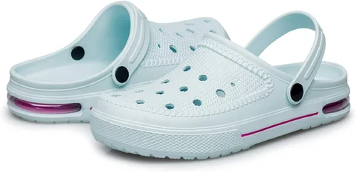 Vista 10 de SILLENORTH Zuecos unisex para jardín, zapatos de agua, zapatos de playa, sandalias con cojín de aire, ligeras, cómodas
