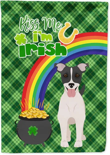 Vista 185 de Caroline's Treasures WDK4731GF - Bandera decorativa para jardín del día de San Patricio, color negro y tostado, Airedale Terrier, para jardín