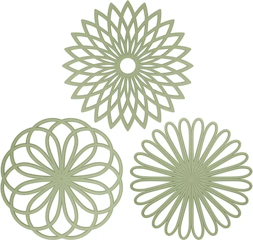 Vista 11 de ME.FAN Salvamanteles de silicona – Almohadillas calientes de cocina para ollas y platos – Salvamanteles aislados para tetera – Flexible, duradero