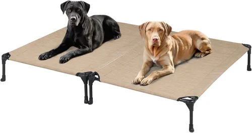 Vista 14 de Veehoo Cama elevada para perros medianos, para exteriores, cama elevada y refrescante para perros, cama para mascotas con malla transpirable, patas