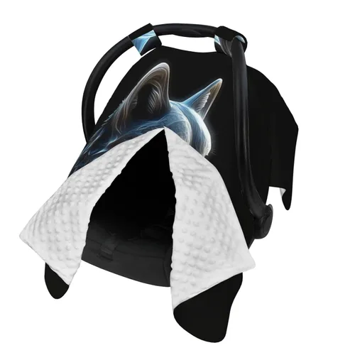 Vista 2 de Cubierta de toldo para asiento de automóvil para bebé, suave y transpirable, fundas de lactancia materna, multiuso, cochecito, sombrilla, regalo
