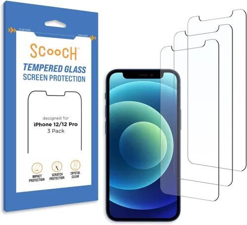 Vista 15 de Scooch® Paquete de 3 protectores de pantalla para iPhone SE (3ª generación 2022 y 2ª generación 2020), vidrio templado 9H de alta calidad