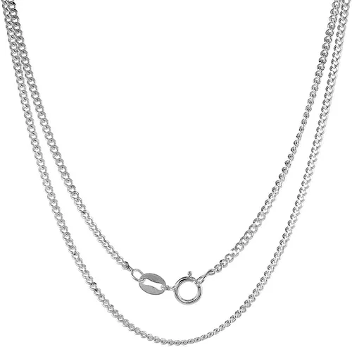 Vista 4 de Collar de plata de ley con medalla de San Lorenzo acabado oxidado cadena ovalada de 0071in
