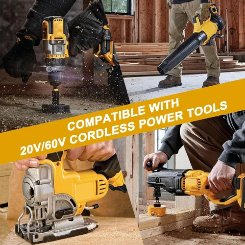 Vista 7 de DZEKO Batería de repuesto de 12 Ah para baterías Dewalt de 20 V/60 V Max compatible con DCB606 DCB609 DCB612 DCB200 DCB206 DCB207 paquetes