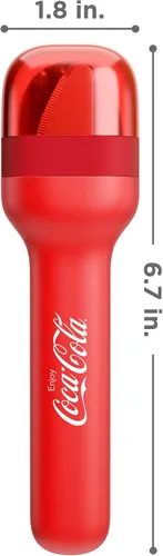 Vista 2 de ZOKU Coca-Cola - Juego de utensilios de bolsillo, tenedor, cuchillo y cuchara de acero inoxidable en estuche higiénico, diseño portátil para viajes