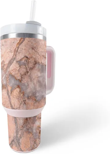 Vista 22 de MightySkins Skin - Vaso de vinilo compatible con Stanley The Quencher H2.0 FlowState de 40 onzas, vaca marrón, protectora, duradera y única, fácil