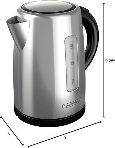 Vista 9 de BLACK+DECKER Hervidor inalámbrico de 1.7L, plateado, KE2000SD