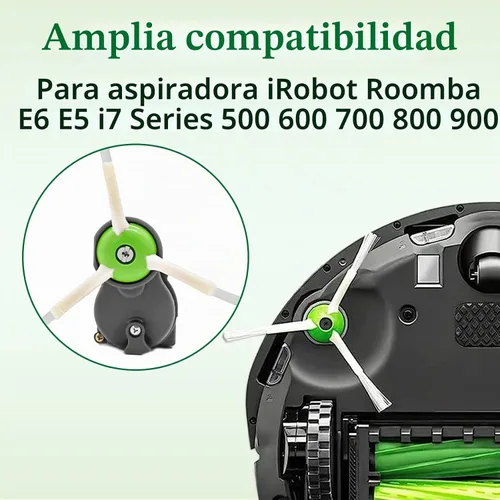 Vista 2 de ilovelife Pieza de módulo de motor de cepillo lateral de repuesto compatible con iRobot Roomba E6 E5 i7 500 600 700 800 900 Series – Accesorio