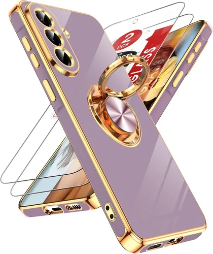 Vista 62 de LeYi Funda para iPhone XR: con Protector de Pantalla de Vidrio Templado [Paquete de 2] Soporte de Anillo Giratorio de 360°, Soporte Magnético