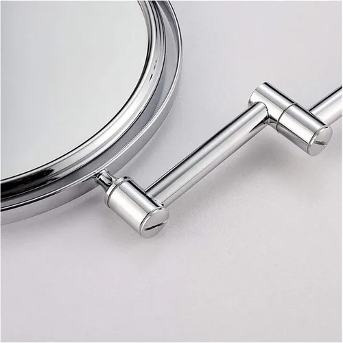 Vista 4 de DHAEY Wall-Mounted Makeup Mirror Folding Beauty Mirror 6 Inch Bathroom Vanity Mirror 10X Magnifying Double-Sided Wall-Mounted Vanity Mirror
