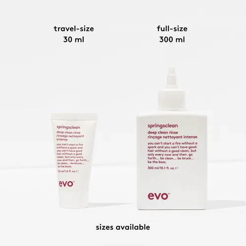 Vista 5 de EVO Champú Springsclean – Limpieza profunda e hidratante suave – Para cabello natural brillante, suave rizado y ondulado