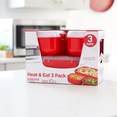 Vista 7 de Sistema 1153 Microondas Heat & Eat, rojo