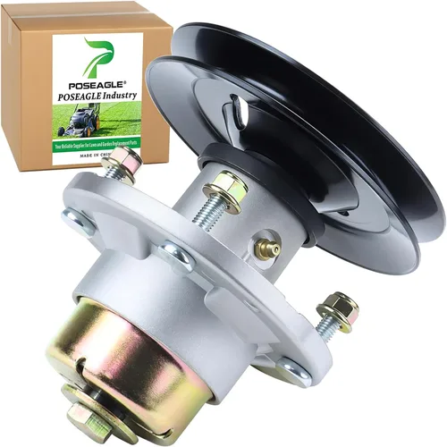 Vista 11 de Conjunto de husillo AM144608 previamente engrasado con polea de husillo UC20697 para John Deere X330 X350 X354 X370 X380 X384 X390 X394 X570 X580
