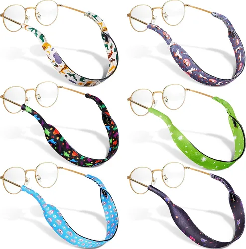 Vista 8 de Weewooday 6 piezas de correa para gafas de sol antideslizantes para niños, retenedor de cordón