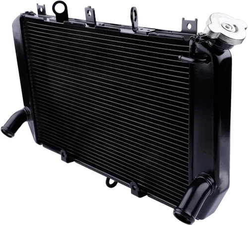 Vista 6 de TCT-MOTORPARTS Enfriador de radiador de aluminio apto para Kawasaki Z900 2017-2023 2022 2021 2020 negro