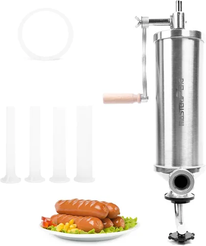 Vista 9 de Máquina de relleno vertical de acero inoxidable de 5 libras con 8 embudos de relleno y 1 pistón de silicona