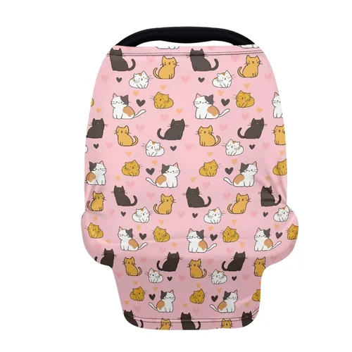 Vista 17 de Binienty Axolotl - Toldo para asiento de automóvil para mujer, diseño de delfín, con estampado de animales, para lactancia, estirable