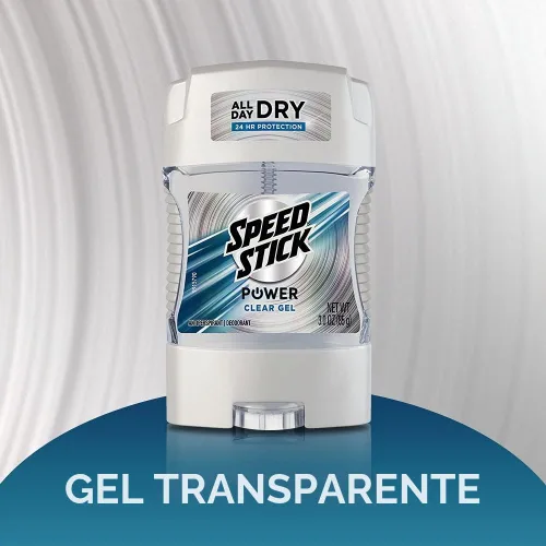 Vista 5 de Speed Stick Desodorante antitranspirante Power Clear Gel 3 oz (paquete de 3)