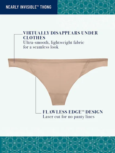 Vista 3 de Vanity Fair Ropa interior para mujer casi invisible