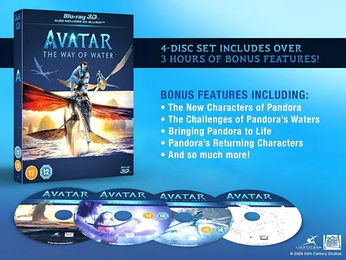 Vista 2 de Avatar The Way of Water 3D Avatar 3D - Avatar 3D Blu-ray Collection