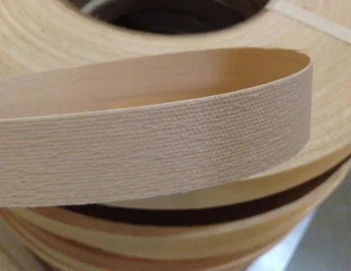 Vista 3 de Edge Supply Rollo de bandas de madera contrachapada de madera contrachapada de 3/4 pulgadas x 50 pies – Borde de chapa de madera real prepegado