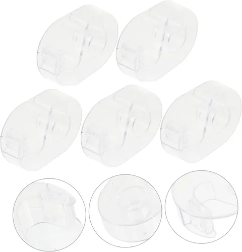 Vista 6 de STOBOK Dispensador de cinta Washi, dispensador de cinta de embalaje, dispensador de cinta transparente, dispensadores de cinta wahsi, cortadores