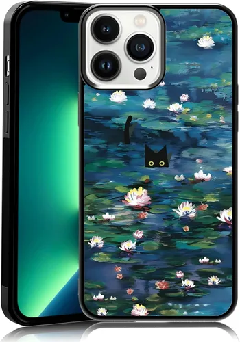 Vista 40 de Elegante funda de teléfono con diseño de gato Marie compatible con iPhone 11, funda de encaje dorado para iPhone, a prueba de golpes, rosa fucsia